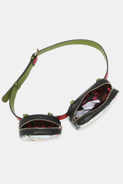 Nicole Lee USA Double Pouch Fanny Pack Carauana Store