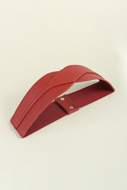 Elastic Wide PU Belt Carauana Store