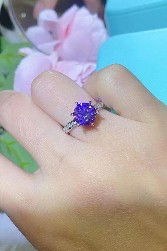 Nice To Meet You 2 Carat Moissanite 925 Sterling Silver Ring Carauana Store