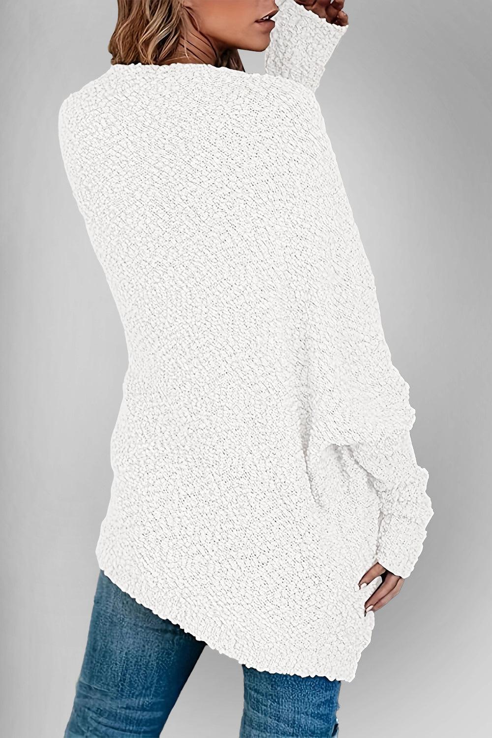 Double Take Pocketed Open Front Long Sleeve Cardigan Carauana Store