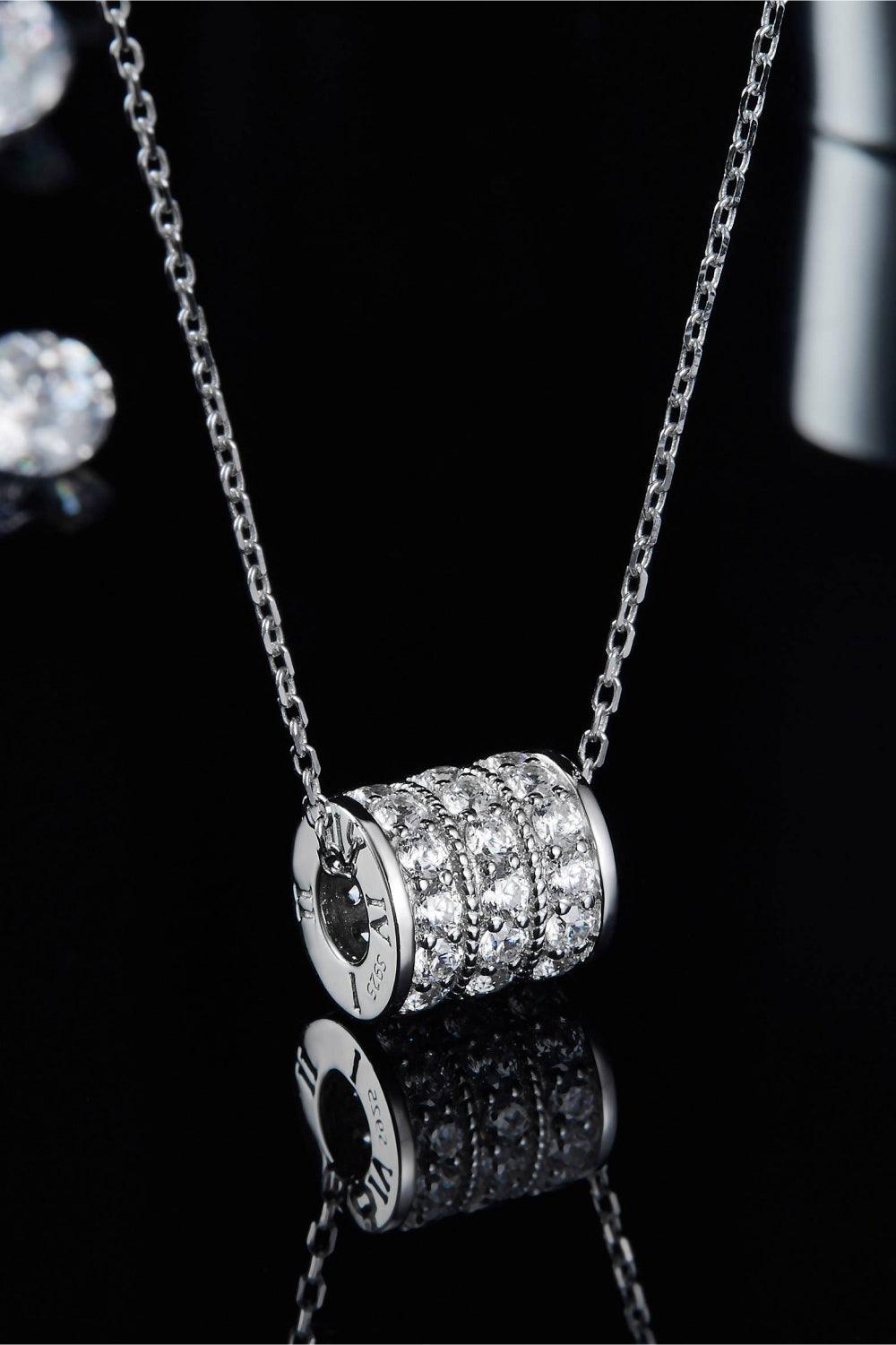 Moissanite 925 Sterling Silver Necklace Carauana Store