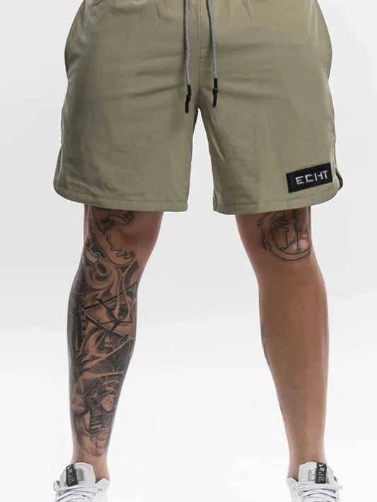 Men's Plus Size Drawstring Shorts with Pockets