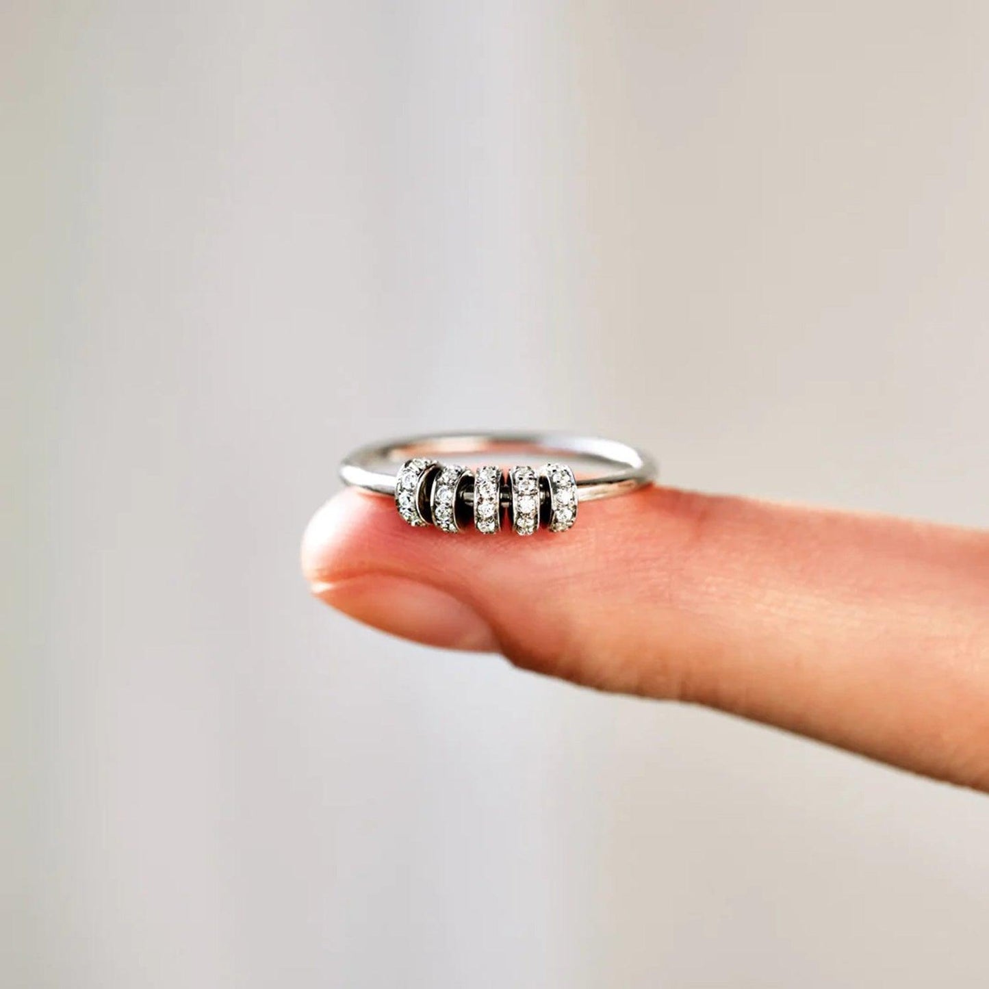 Inlaid Zircon 925 Sterling Silver Ring Carauana Store