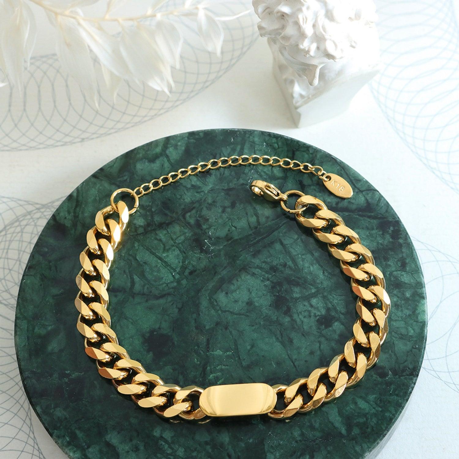 18K Gold-Plated Titanium Steel Bracelet Carauana Store
