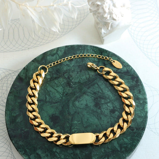 18K Gold-Plated Titanium Steel Bracelet Carauana Store