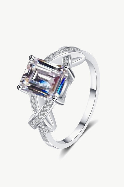 3 Carat Moissanite Sterling Silver Ring Carauana Store