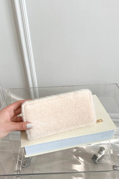 Solid Color Fluff Rectangle Wallet Carauana Store