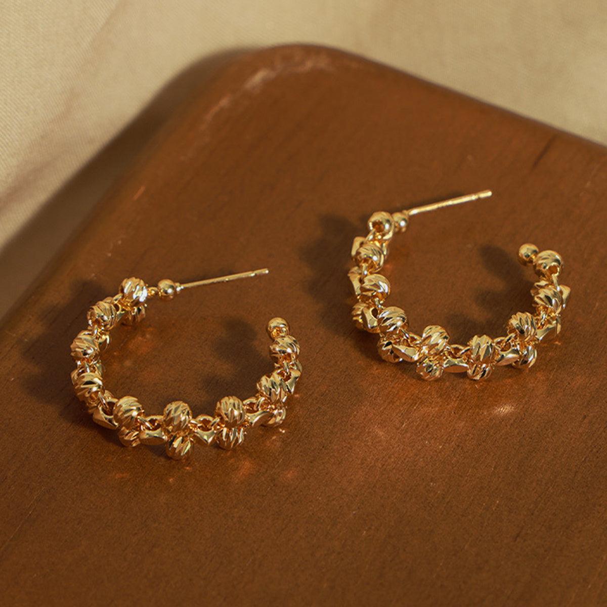 Titanium Steel C-Hoop Earrings Carauana Store