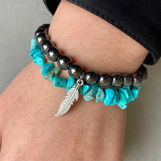 Turquoise Alloy Bracelet Carauana Store