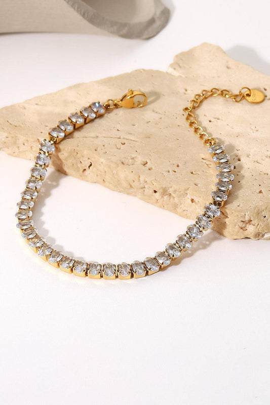 Inlaid Zircon 18K Gold Plated Bracelet Carauana Store