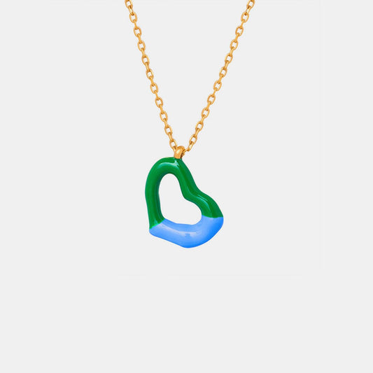 Heart Pendant Titanium Steel Necklace Carauana Store
