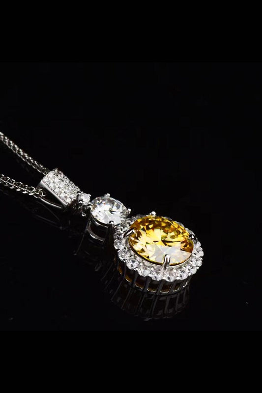 6 Carat Moissanite Pendant Necklace Carauana Store