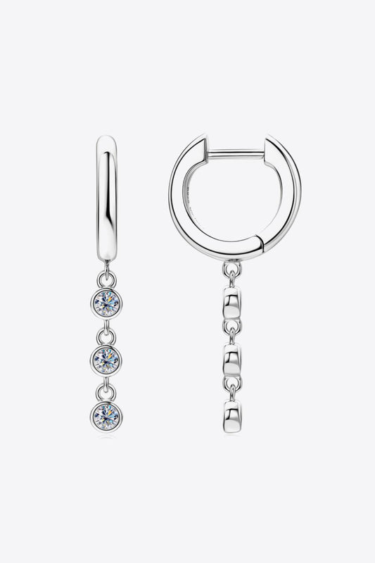 Moissanite Decor 925 Sterling Silver Earrings Carauana Store