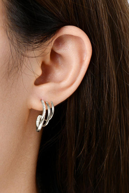 Moissanite 925 Sterling Silver Earrings Carauana Store