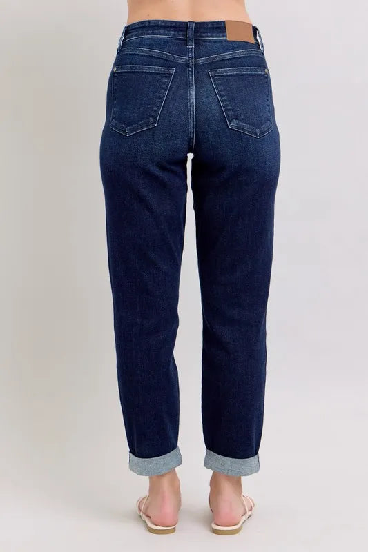 Judy Blue Full Size High Waist Boyfriend Jeans Plus Size Carauana Store