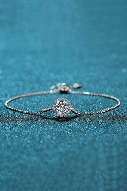 1 Carat Moissanite Chain Bracelet Carauana Store