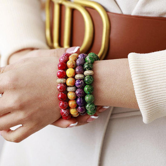 Natural Stone Beaded Bracelet Carauana Store