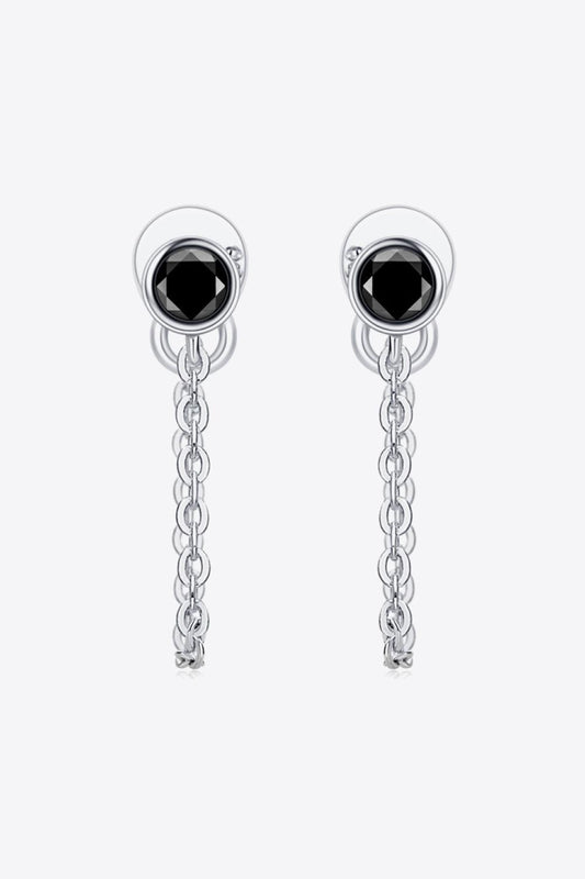 Inlaid Moissanite Chain Earrings Carauana Store