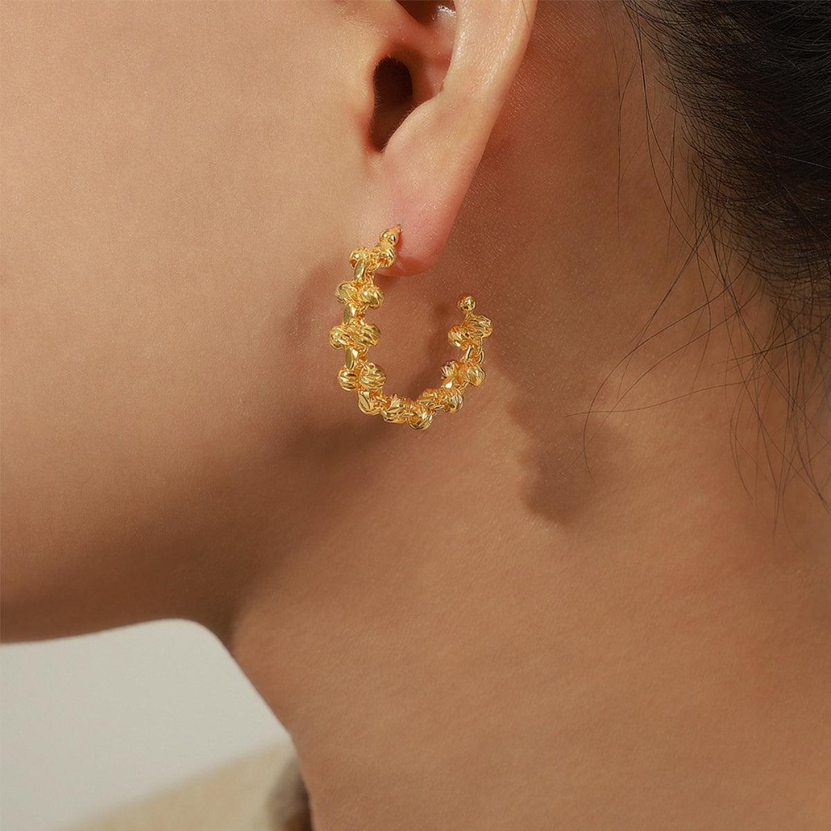 Titanium Steel C-Hoop Earrings Carauana Store