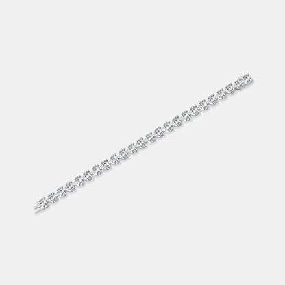 24 Carat Moissanite 925 Sterling Silver Heart Bracelet Carauana Store
