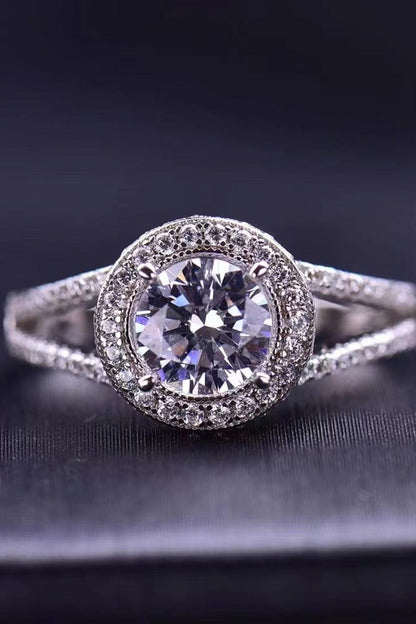 Shiny and Chic 1 Carat Moissanite Ring Carauana Store