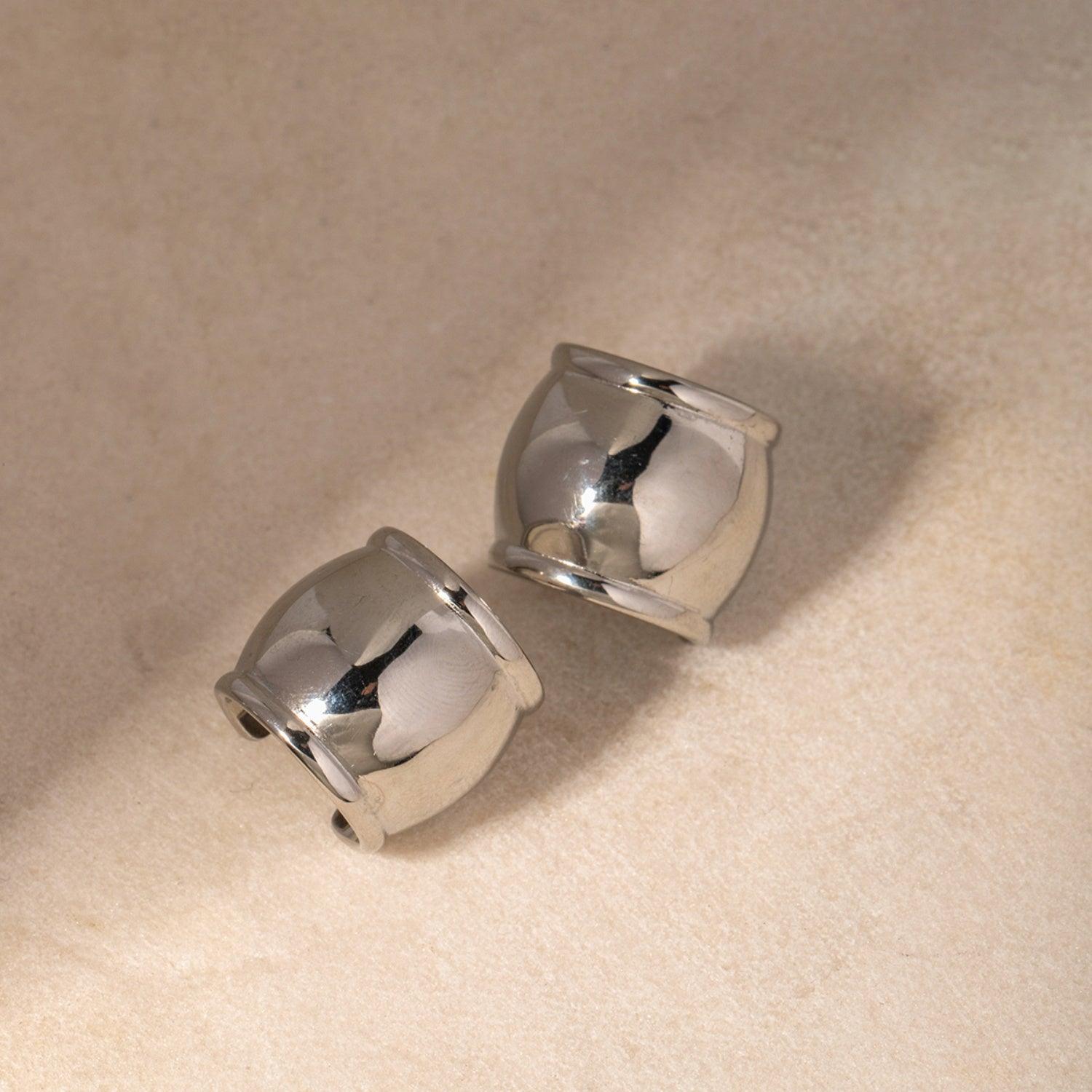 Stainless Steel C-Hoop Earrings Carauana Store