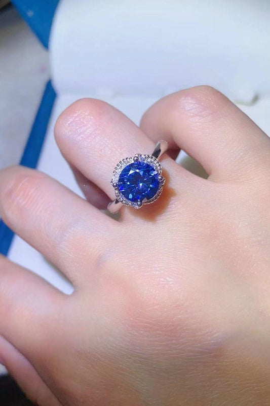 2 Carat Moissanite Contrast 925 Sterling Silver Ring Carauana Store