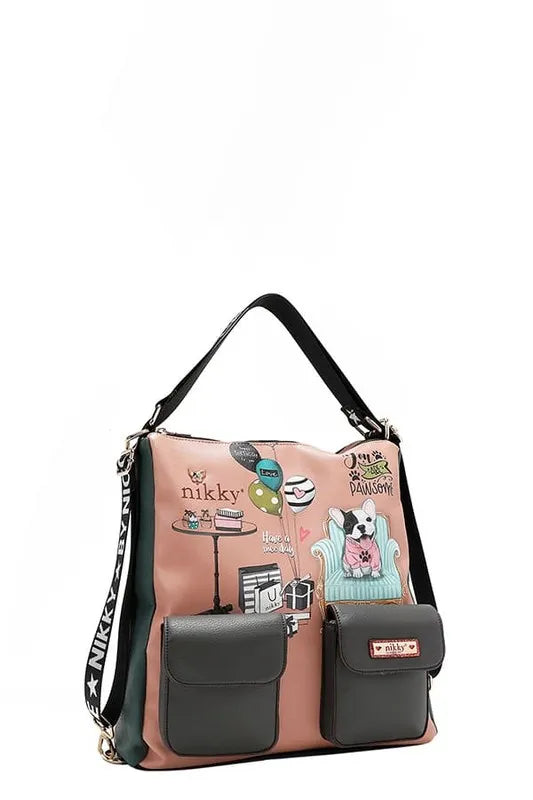 Nicole Lee USA Multifunction Adjustable Strap Eco-Leather Backpack Carauana Store