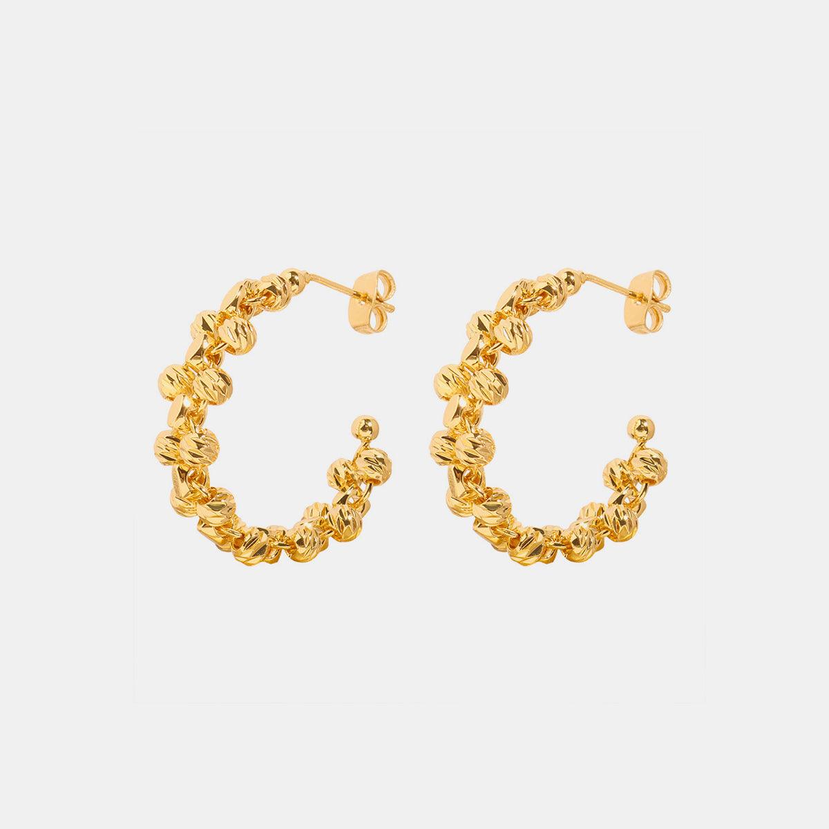 Titanium Steel C-Hoop Earrings Carauana Store