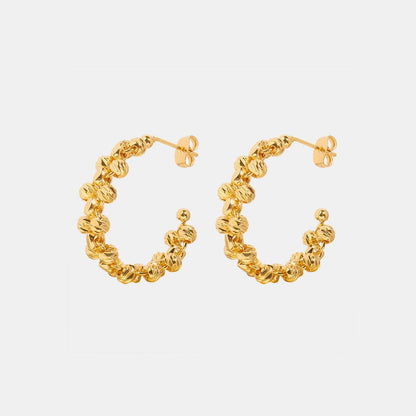Titanium Steel C-Hoop Earrings Carauana Store