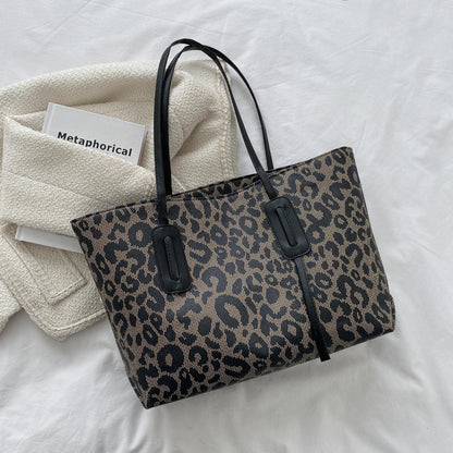 PU Leather Leopard Tote Bag Carauana Store
