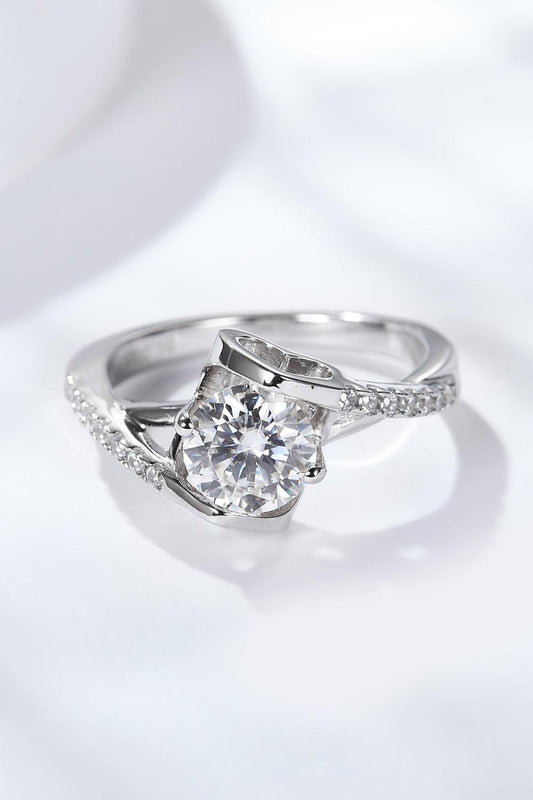 Limitless Love Platinum-Plated Moissanite Ring Carauana Store