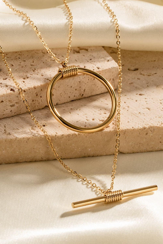 Double-Layered Stainless Steel Necklace Carauana Store