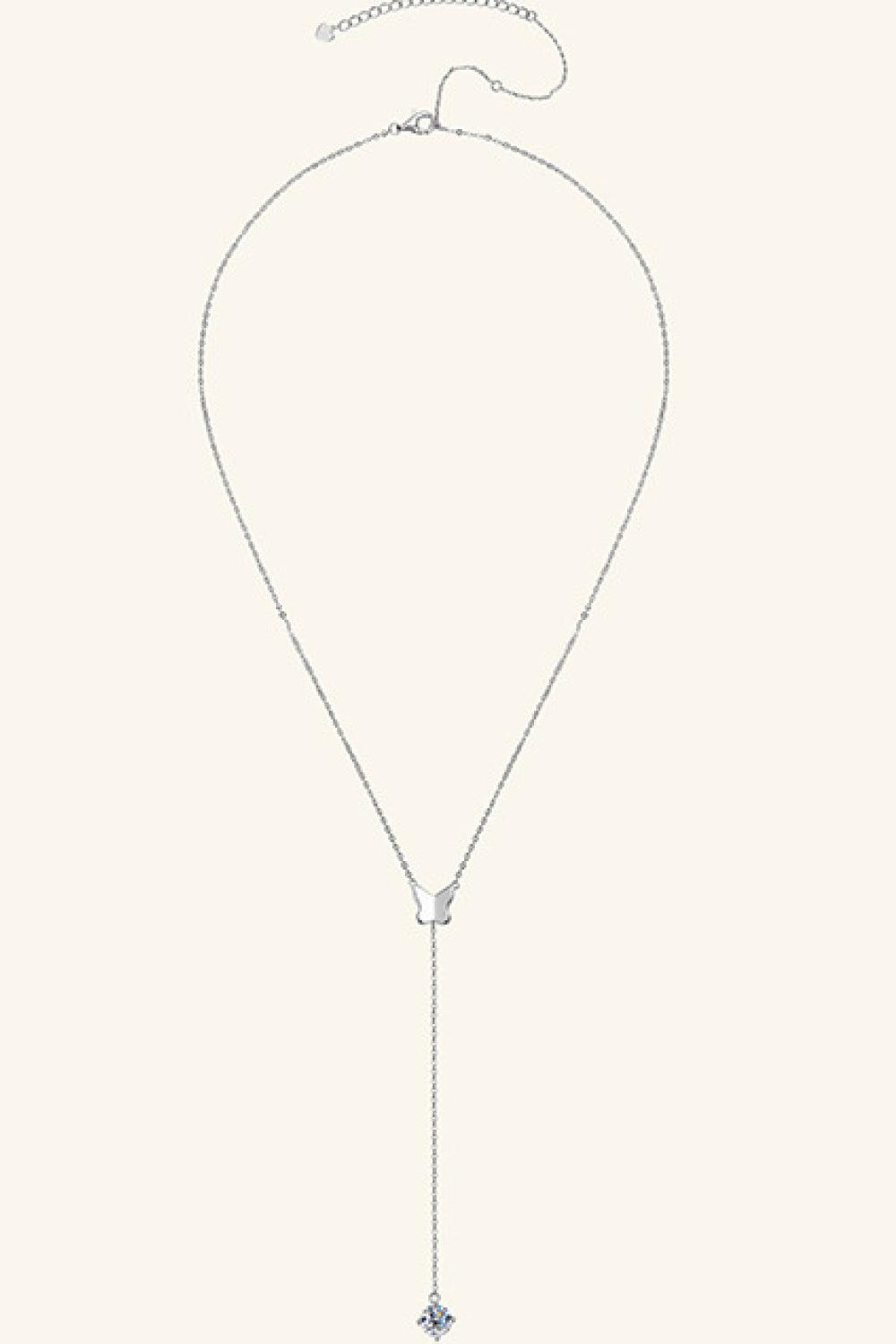 1 Carat Moissanite 925 Sterling Silver Necklace