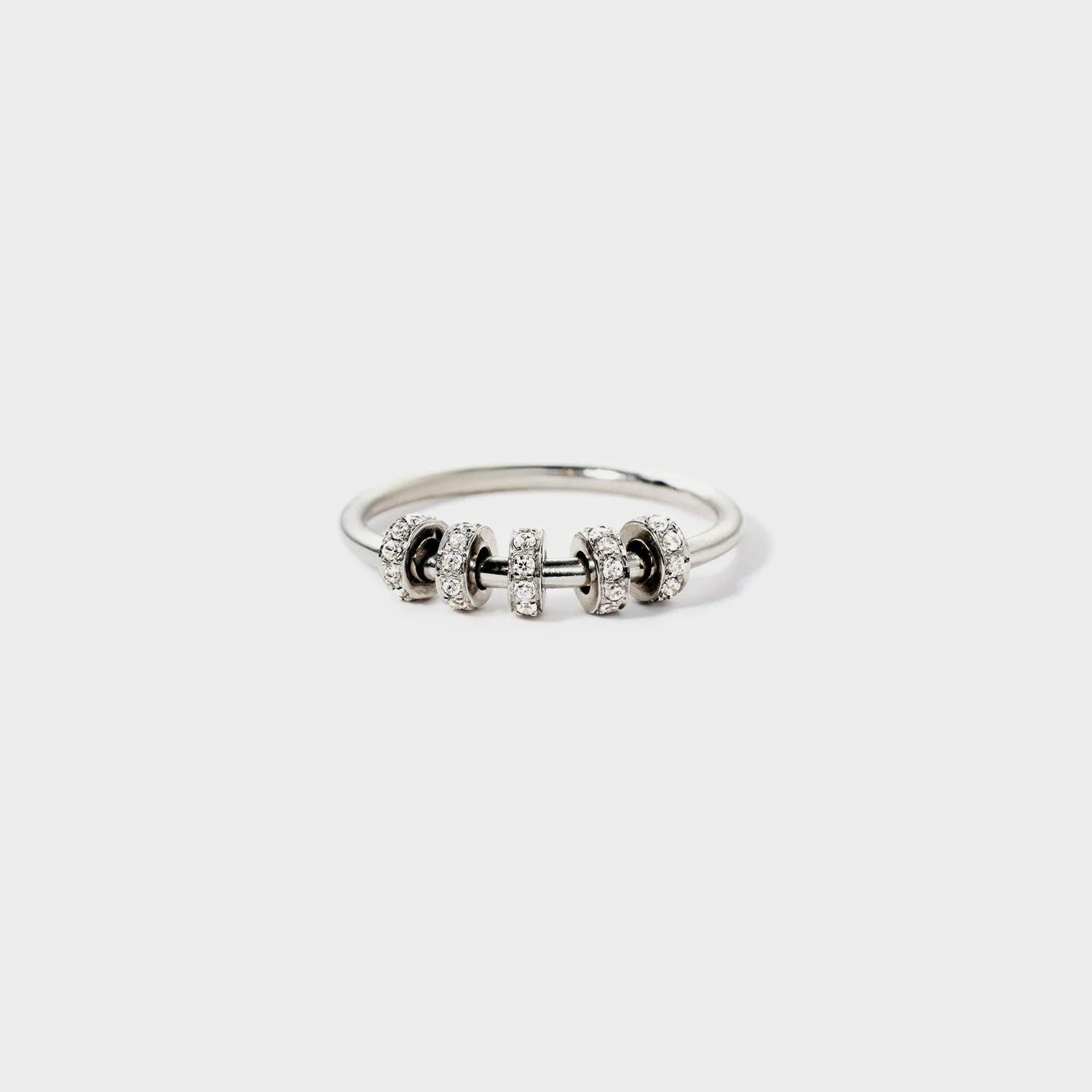 Inlaid Zircon 925 Sterling Silver Ring Carauana Store