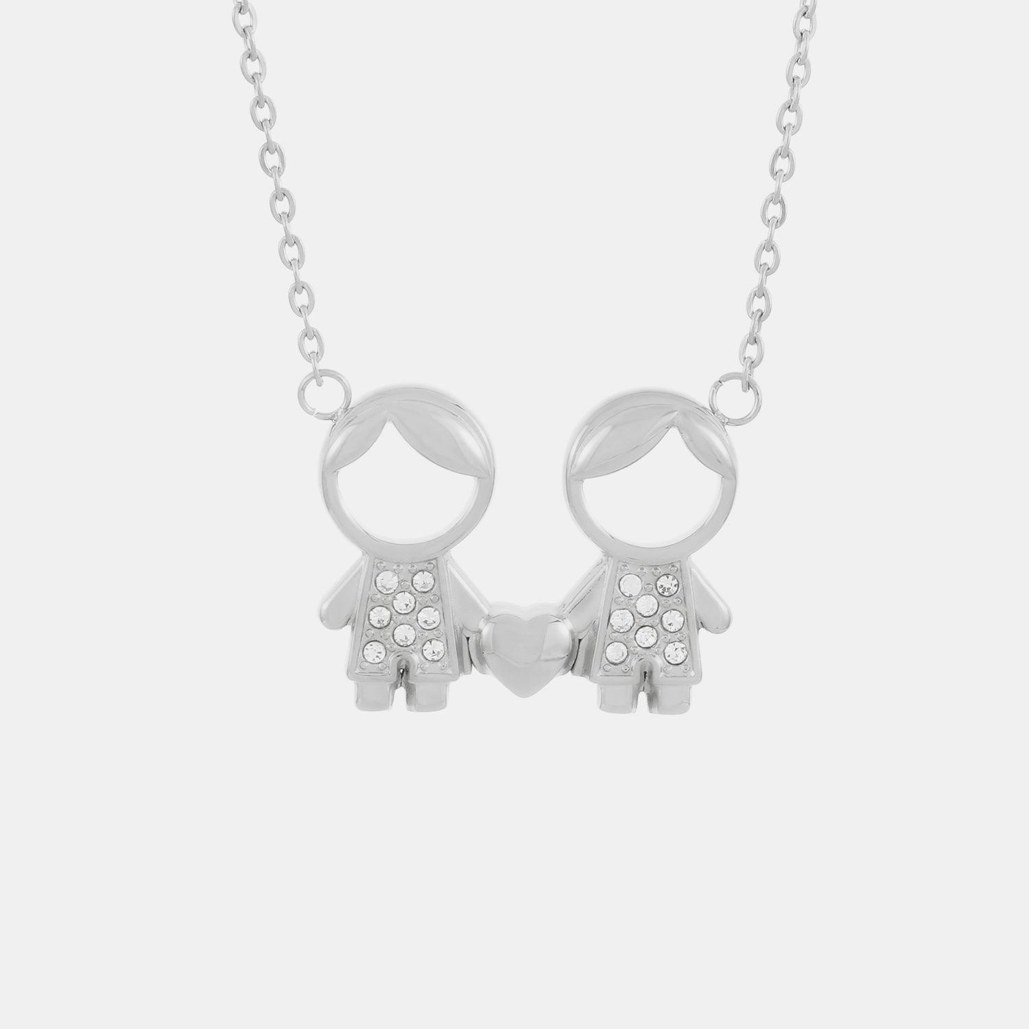 Pendant Rhinestone Stainless Steel Necklace Carauana Store