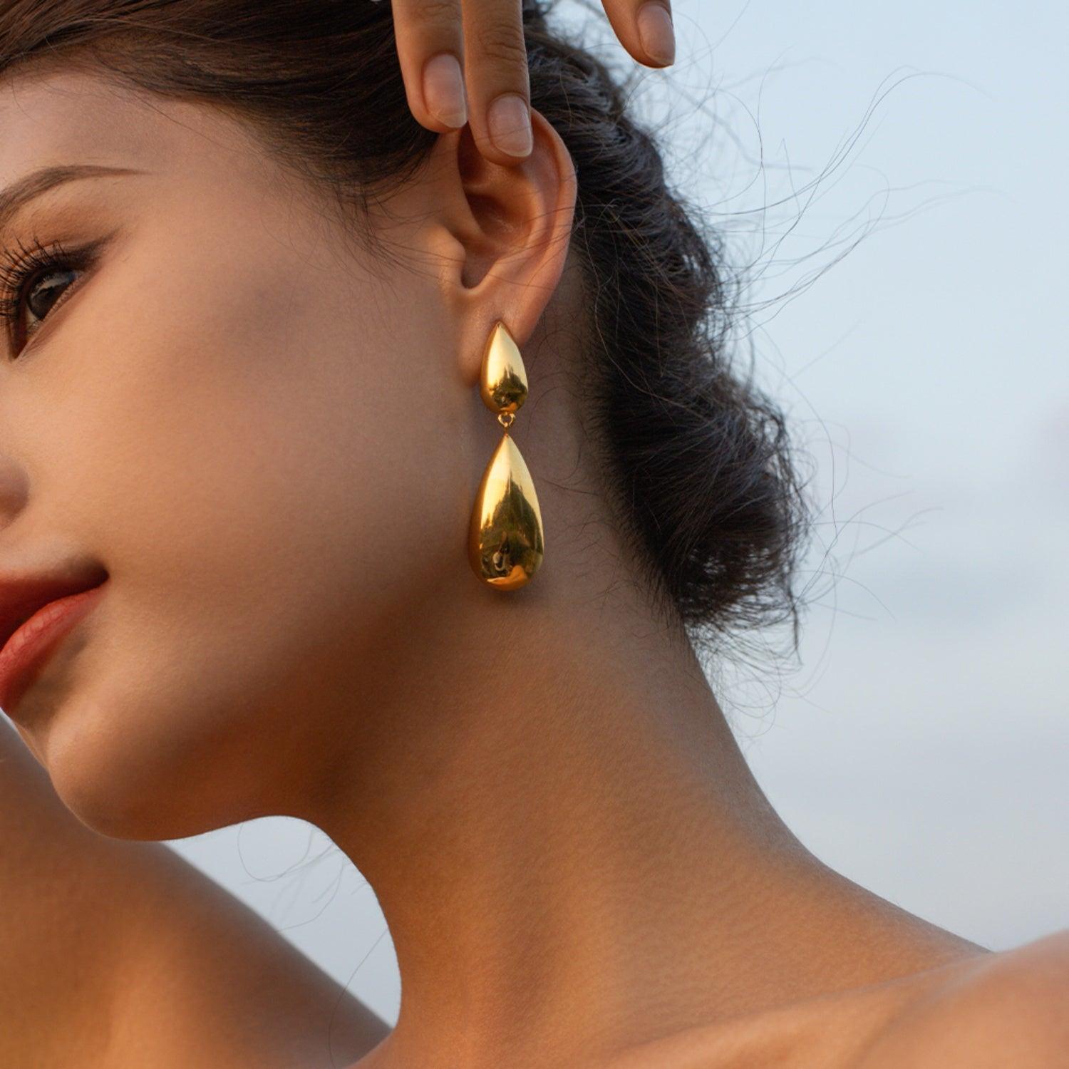 Stainless Steel Dangle Earrings Carauana Store