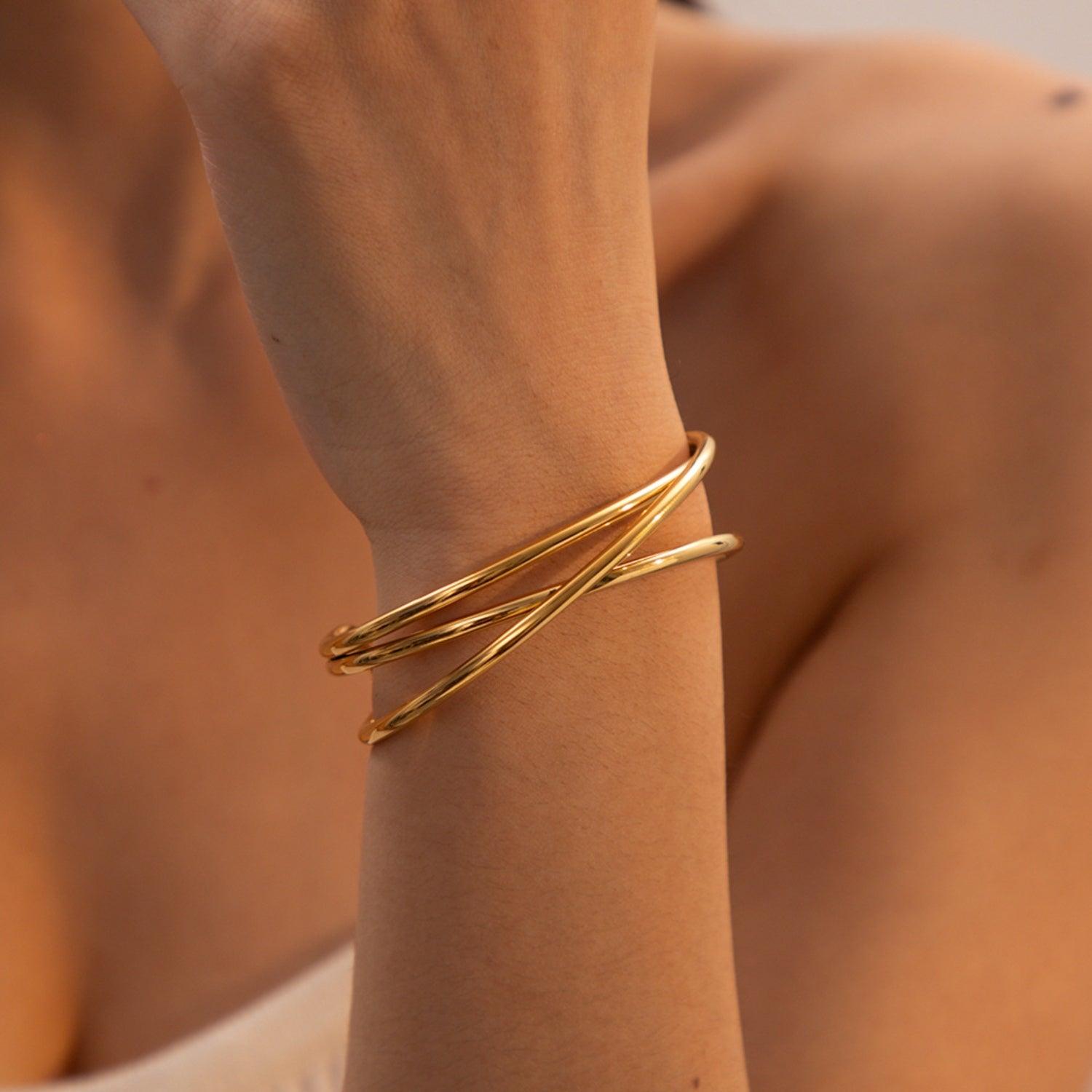 Minimalist Stainless Steel Cuff Bracelet Carauana Store