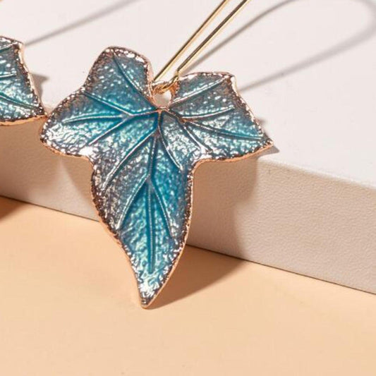 Alloy Leaf Drop Earrings Carauana Store
