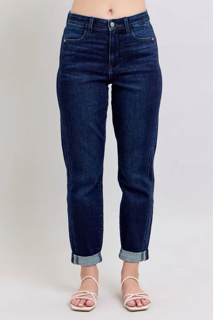 Judy Blue Full Size High Waist Boyfriend Jeans Plus Size Carauana Store