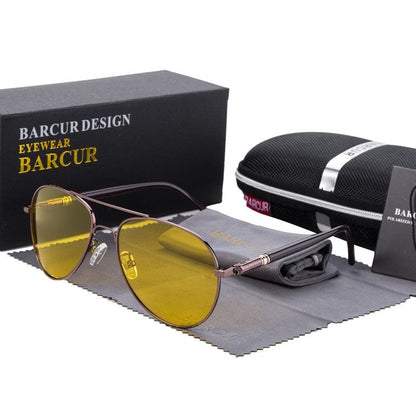 BARCUR Night Vision Sunglasses Polarized Anti-glare