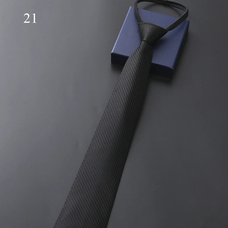 Black tie on a blue box