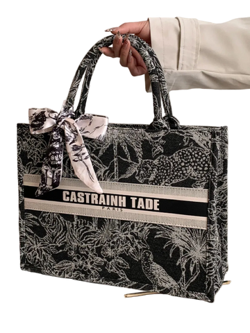 CaRaUaNa Embroidered Tote Bag – Large Capacity Bags👜