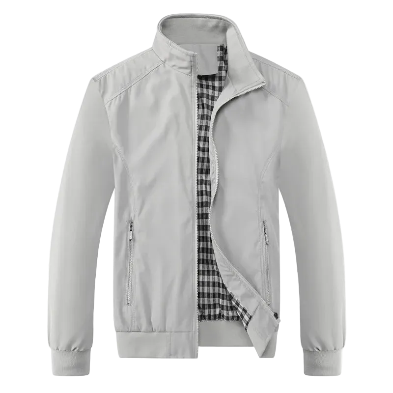 DEE MOONLY Casual Hooded Bomber Jacket for Men L–6XL FRONT WHITE
