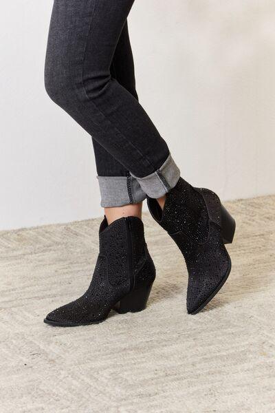 East Lion Corp Rhinestone Ankle Cowboy Boots Carauana Store