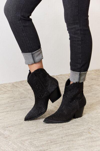 East Lion Corp Rhinestone Ankle Cowboy Boots Carauana Store