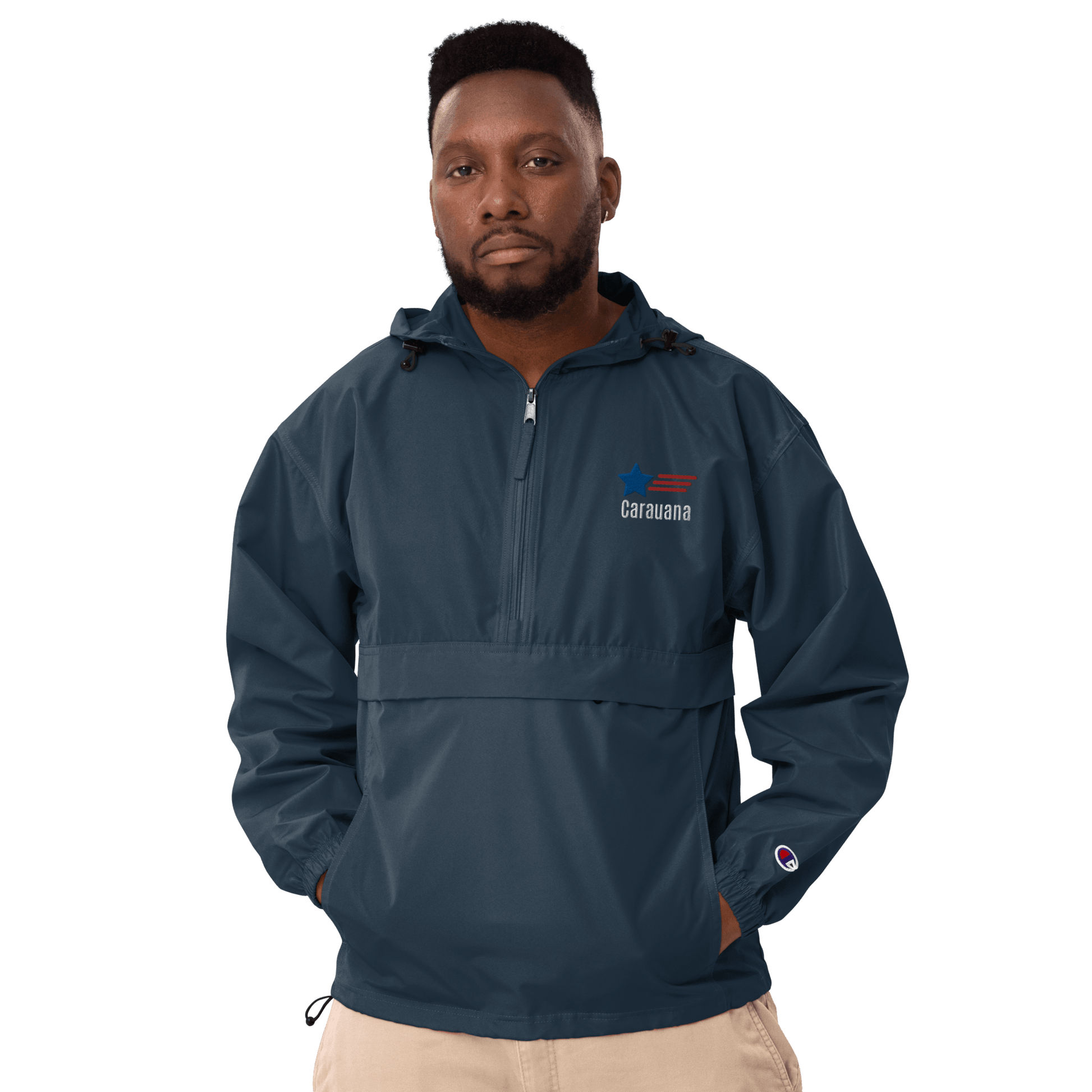 Embroidered Champion Packable Jacket Carauana Store