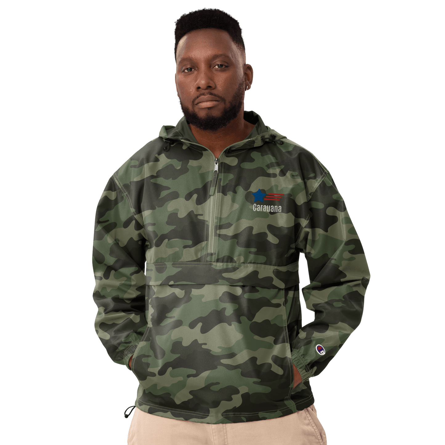 Embroidered Champion Packable Jacket