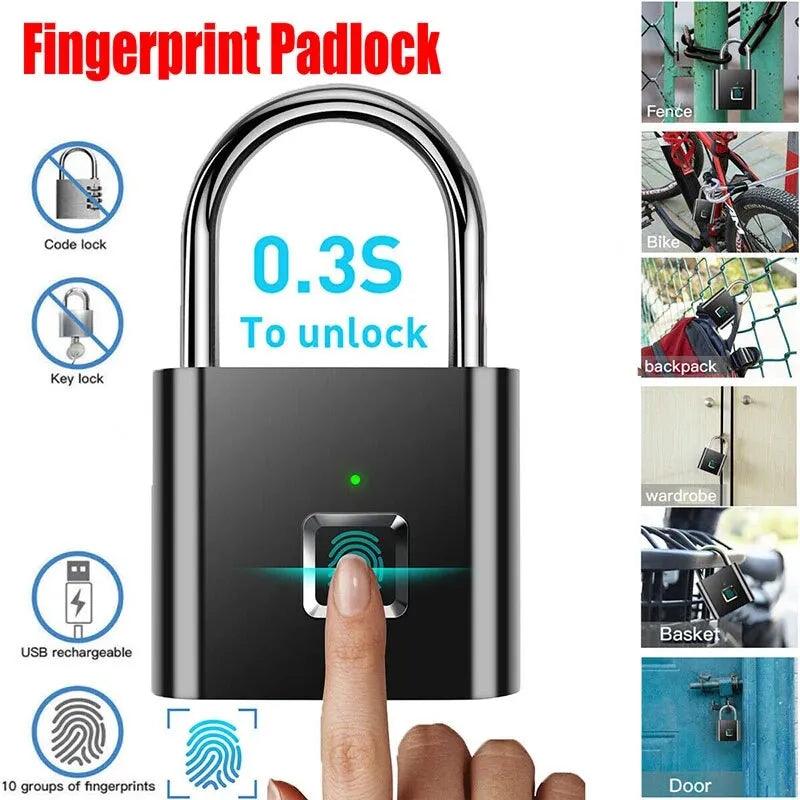 Fingerprint Lock Keyless Smart - Zinc Alloy Intelligent Safety Electronic Door Lock