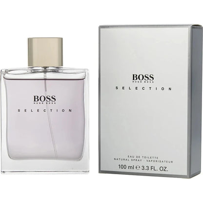 Hugo Boss Selection perfume bottle and packaging